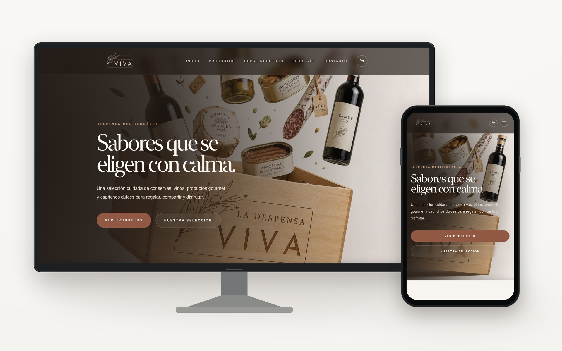 Diseño web de La Despensa Viva